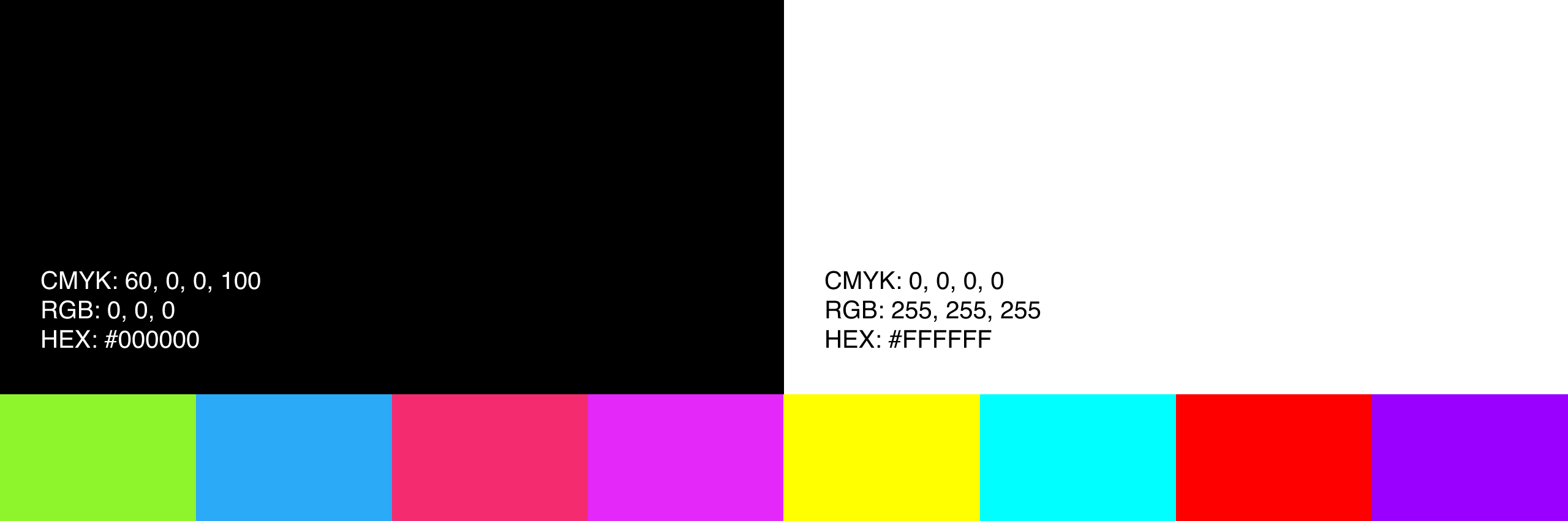 Paleta de color principal y secundaria de Disonante